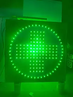 Cartel Cruz Led De Farmacia 60x60cm Doble Faz en internet