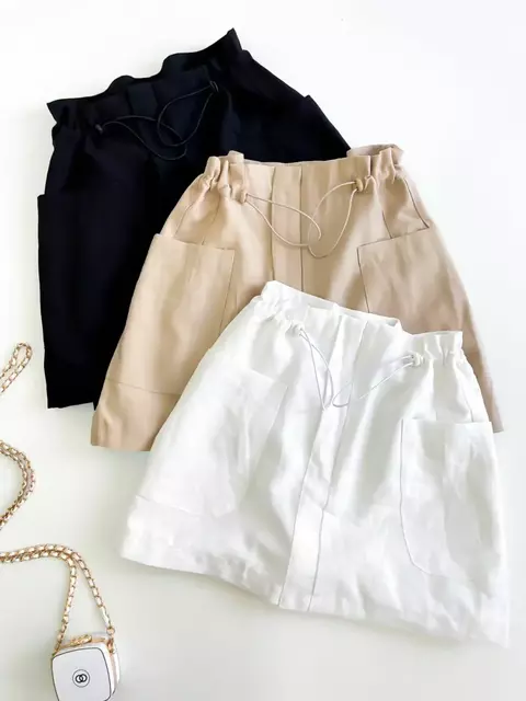 Short Saia Feminino Sensoriale com Bolso Lateral