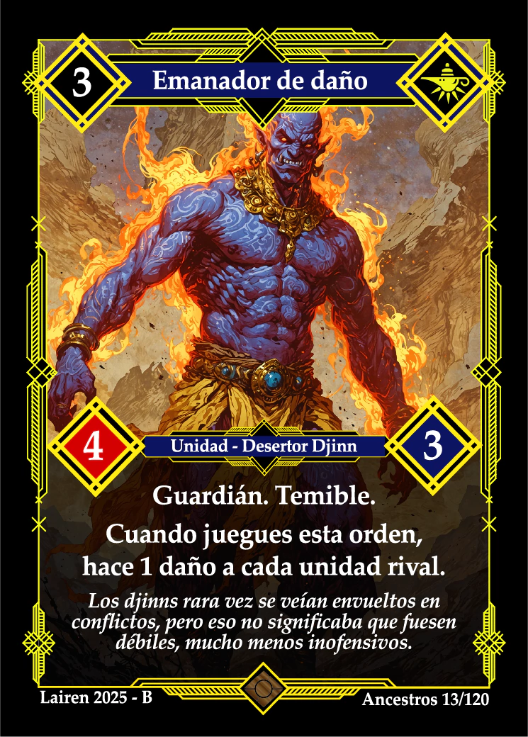 013 Emanador De Daño Precon Djinn/Soldado
