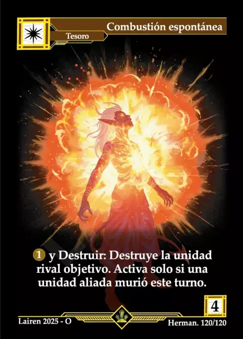 120 Combustion Espontanea