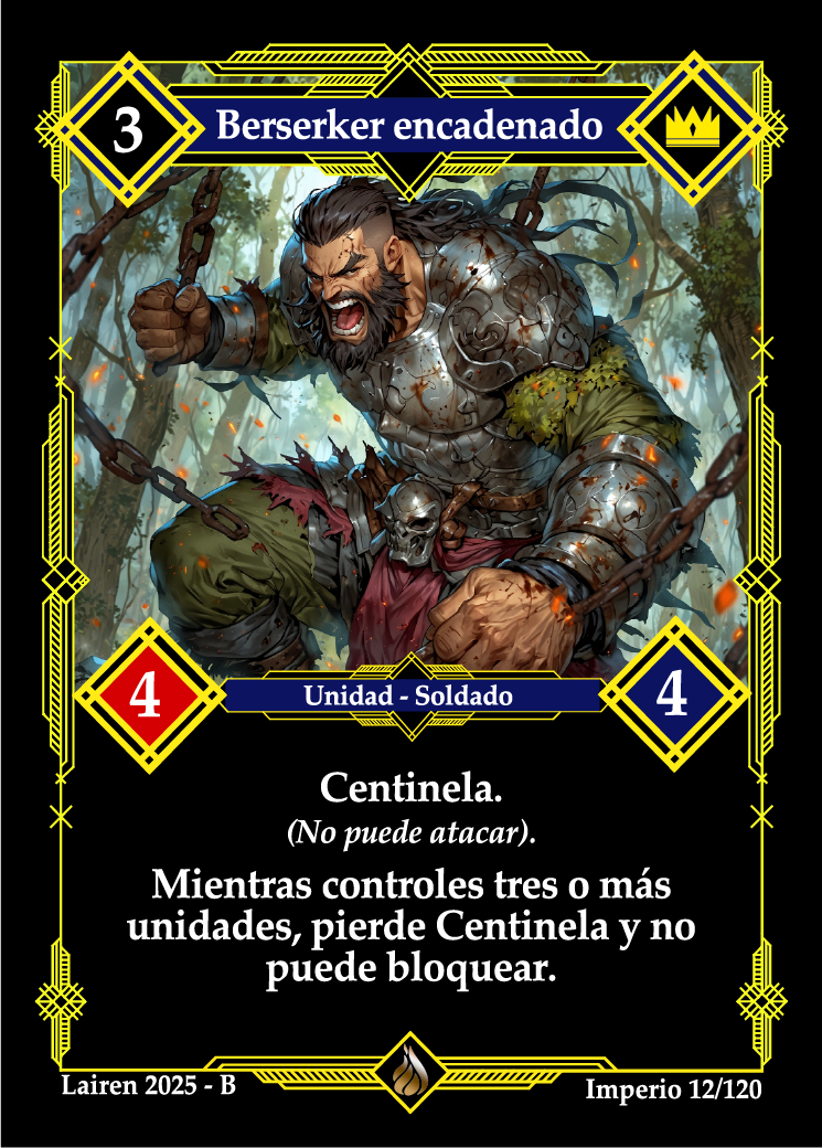 012 Berserker Encadenado Precon Djinn/Soldado