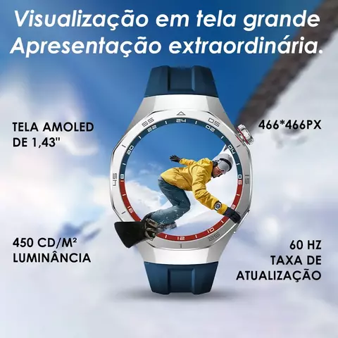 AURAFI ENERGY 3 Bluetooth Call SmartWatch Homens de negócios Pulseira de tela c