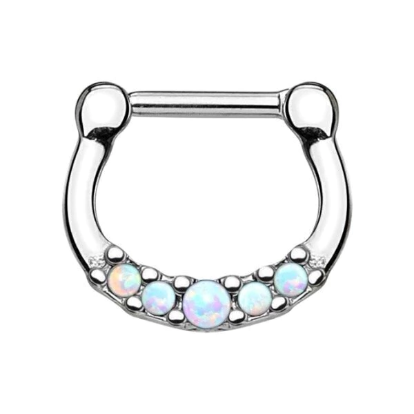 Piercing Septum Clicker 5 Ópalos