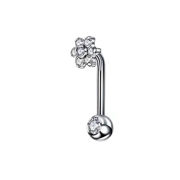 Piercing Christina Barbell Flor Titanio