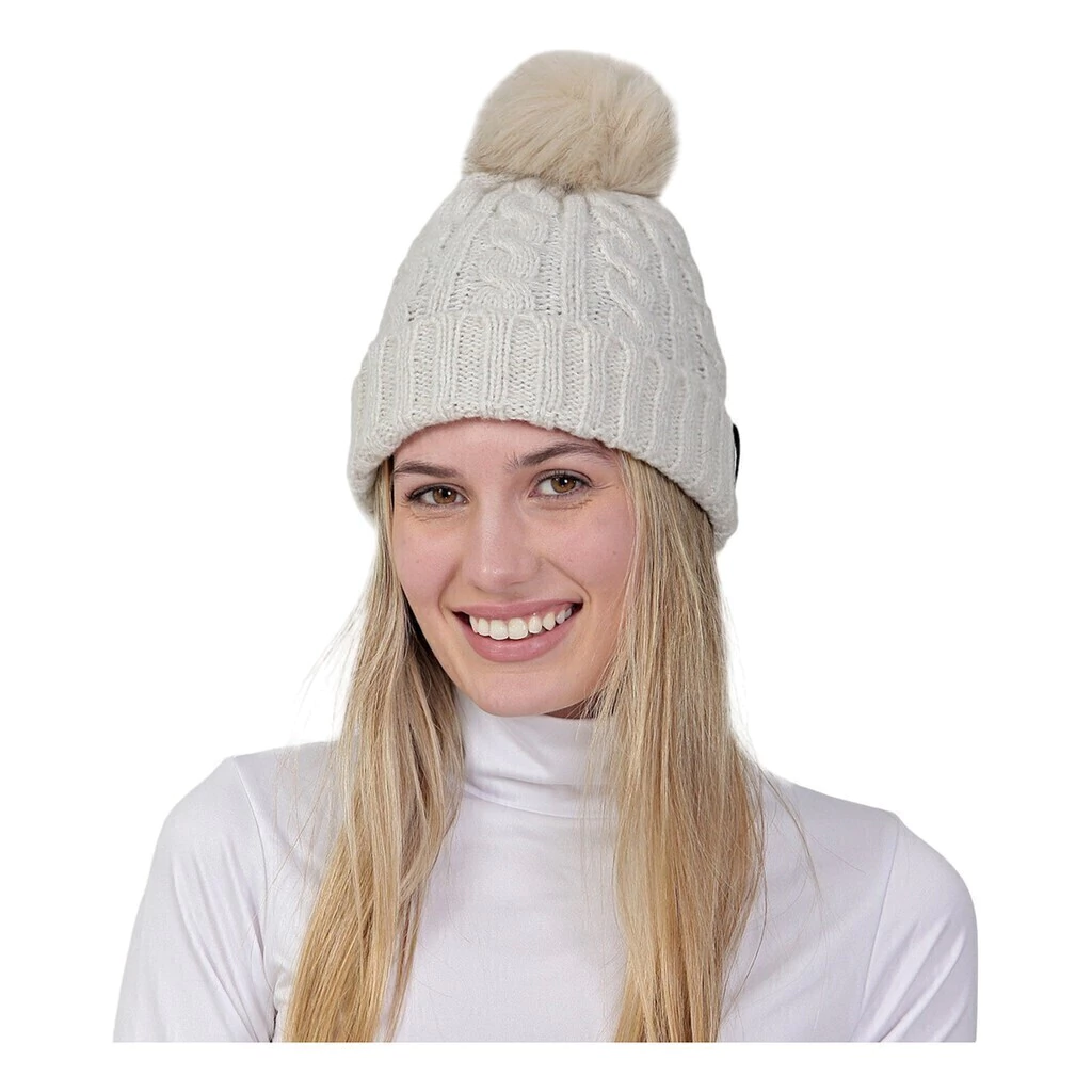 Gorro De Abrigo Montagne Braid Con Pompon Invierno