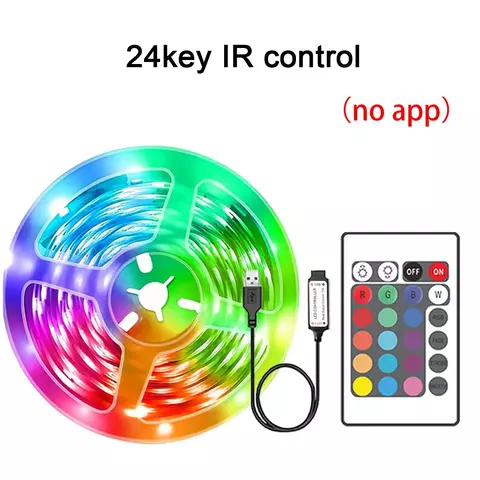 Fita LED RGB Inteligente para Quarto e Sala – Controle via App | 5m a 30m