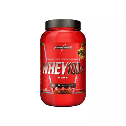 Whey 100% Pure Pote (900g) Chocolate Integralmedica - comprar online