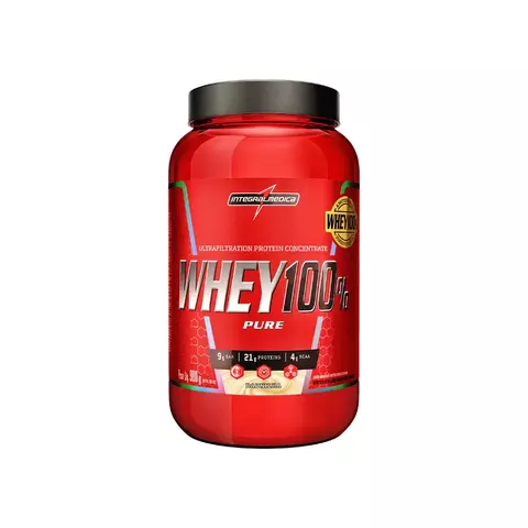 Whey 100% Pure Pote (900g) Baunilha Integralmedica - comprar online