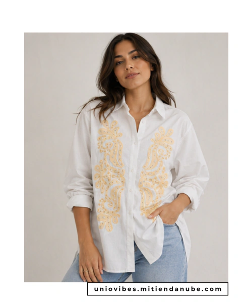 H004 CAMISA C/BORDADO
