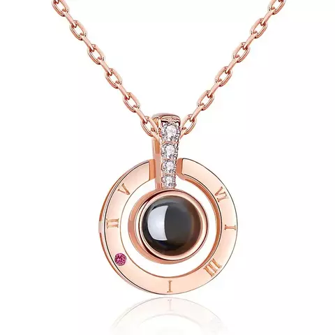 Mil formas de amor- Colar com projeção “Eu te amo em 100 idiomas” - comprar online