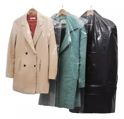 Pack de 25 fundas 60x120 cm cristal para vestido y saco, ideal tintorería - comprar online