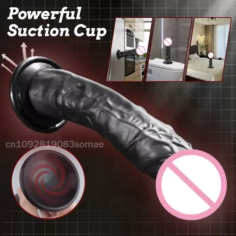 Vibrador realista para mulheres, silicone, iniciante, ponto g, estimulação ana