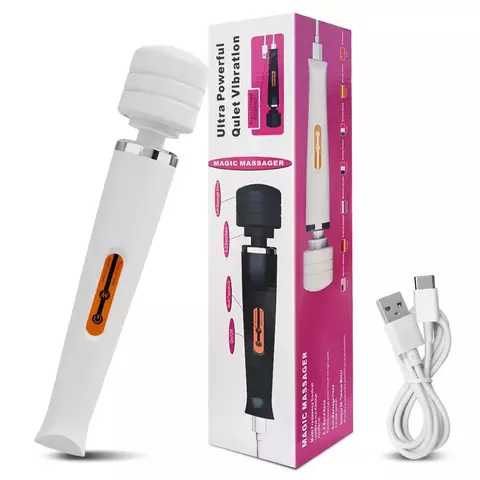 Vibrador varinha mágica poderosa para mulheres, massageador corporal av grande,