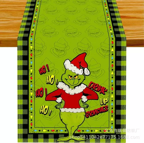 Navidad decorations para el hogar linho verde natal corredor de mesa feliz toalh
