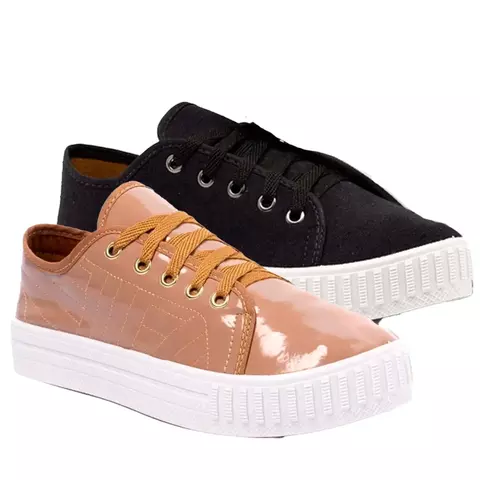 Kit 2 Tênis Feminino Casual Confortável