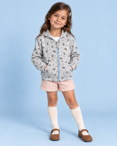 Campera Pooh | Celeste