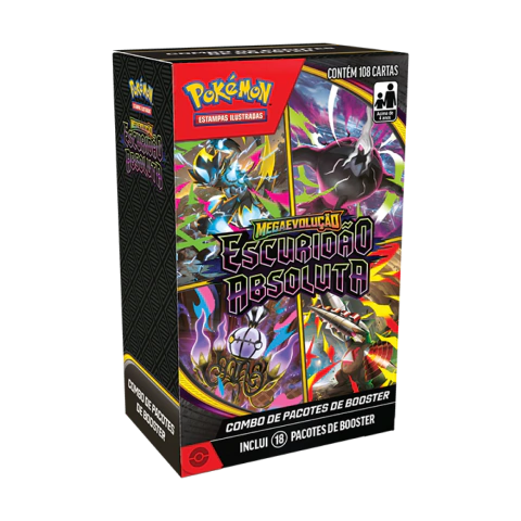 Combo de Pacotes Escuridão Absoluta 18 boosters Pokémon TCG