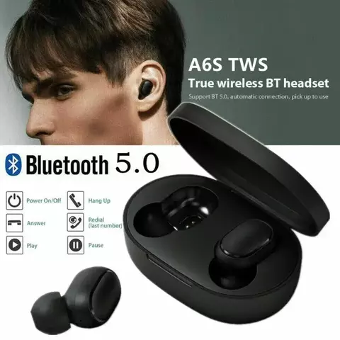 Fone de Ouvido A6S TWS Bluetooth 5.0