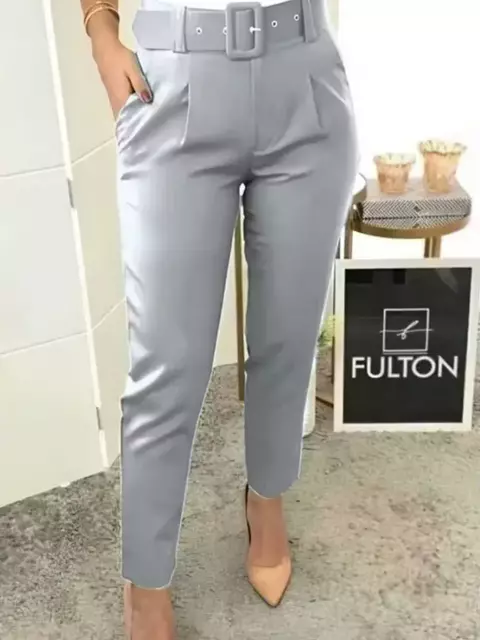 Calça social alfaiataria com cinto