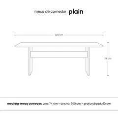Mesa de Comedor Rectangular Plain - Di Cuore House