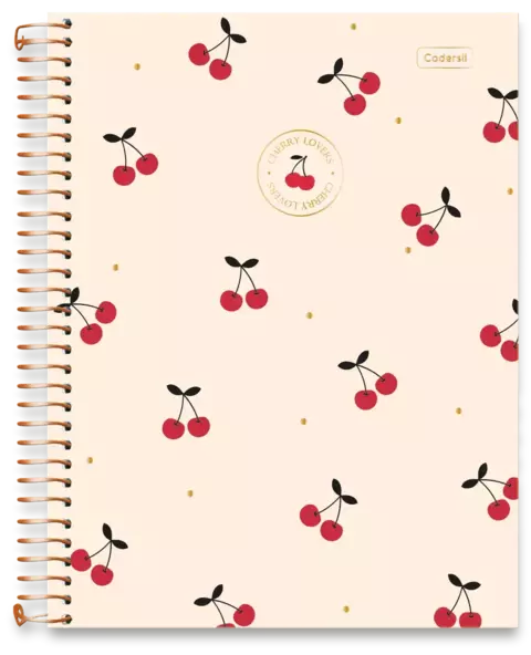 CADERNO UNIVERSITARIO UNIV 01X1 80FLS CHERRY LOVERS - comprar online