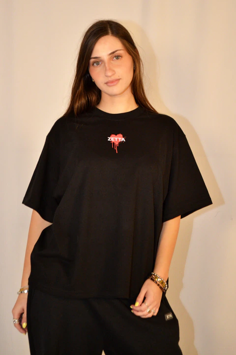 Remera Boxy Heart
