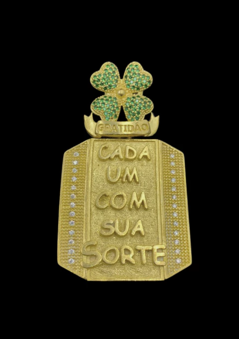 PINGENTE CADA UM COM SUA SORTE TAM. G - 100% MOEDA ANTIGA - comprar online