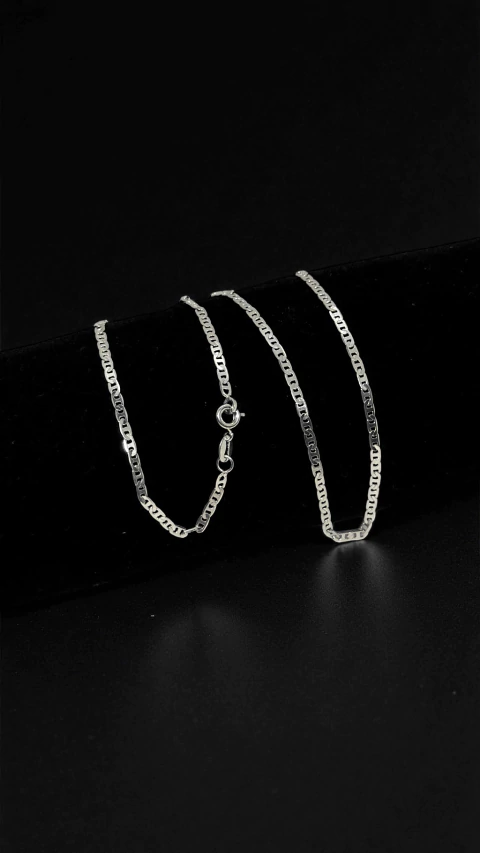 CORRENTE PIASTRINE 3MM FECHO TRADICIONAL - BANHADA A PRATA 925 - comprar online