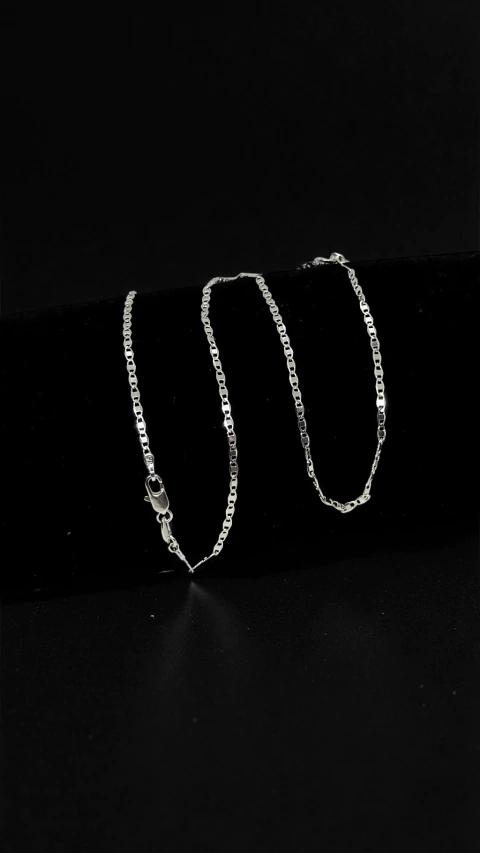CORRENTE PIASTRINE 2MM FECHO LAGOSTA - BANHADA A PRATA 925 - comprar online