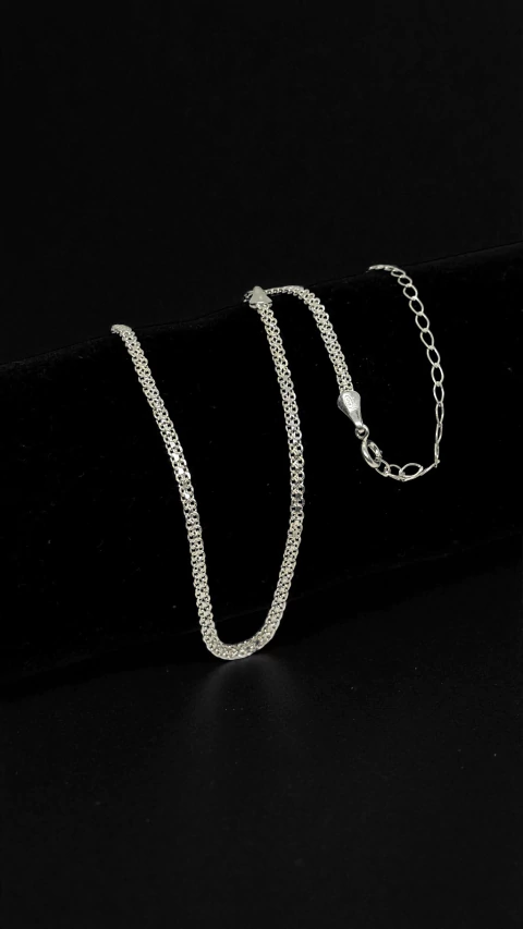 CORRENTE CADEADO DUPLO 3MM FECHO TRADICIONAL - BANHADA A PRATA 925 - comprar online