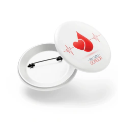 Bottons e Pins com Alfinete Modelo Redondo 55mm - 4x0