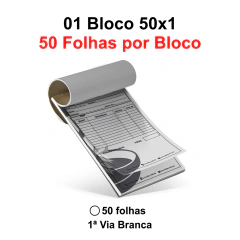 Blocos e Talões 15x21cm 50 Folhas Ap 56g 50x1 - 1x0