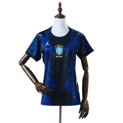 Camisa Seleção Brasileira II 2026/27 - Feminina Torcedor Jordan - Azul e preta