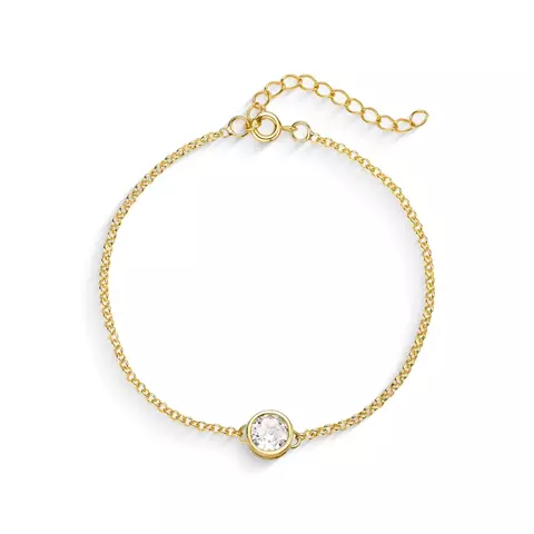 Pulseira Elo Português com Ponto de Luz Banhado a Ouro 18K - comprar online