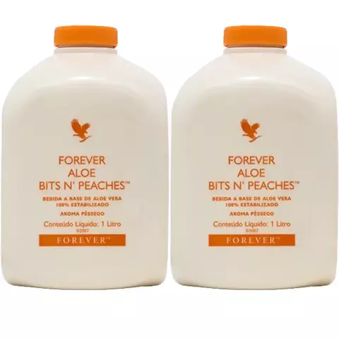 Suco Aloe Vera Gel Forever Living - SABOR PÊSSEGO 2 UNIDADES