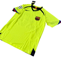 Camiseta Retro Barcelona Fluor Suplente Messi 2005/06 - Somos Fulbo Merlo