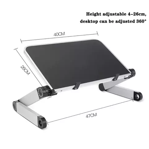 Suporte de mesa ajustável para laptop, portátil, alumínio, ergonômico, para tv,