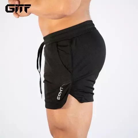 GITF Mens Gym Training Shorts Homens Esportes Roupas Casuais Fitness Workout Run