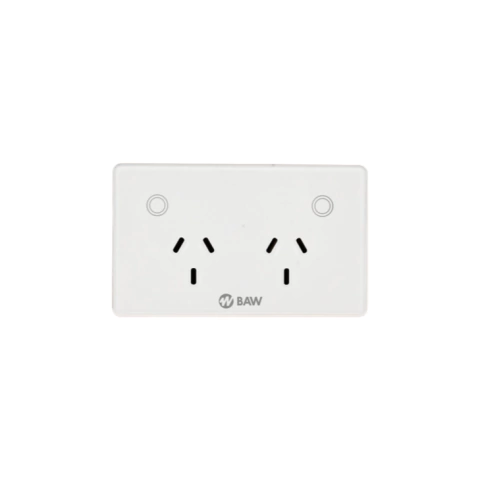 Tomacorriente doble con interruptor inteligente WIFI BAW