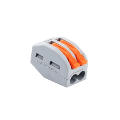 Conector bornera de empalme rápido 2P 1-2,5mm2 400V 32A BAW