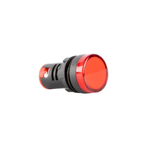 Piloto multi LED, p/panel Ø=29/22, lente ROJO. 220 Vca/Vcc BAW