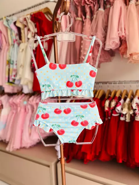 Biquíni Cerejinha Azul - comprar online