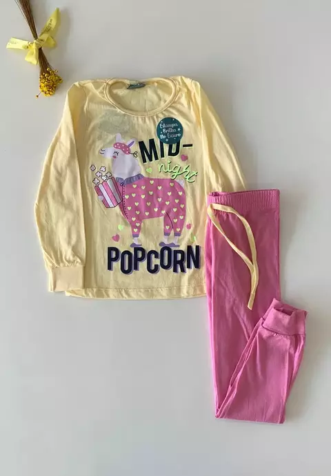 Conjunto Infantil Pijama PooCorn Brilha no Escuro - comprar online