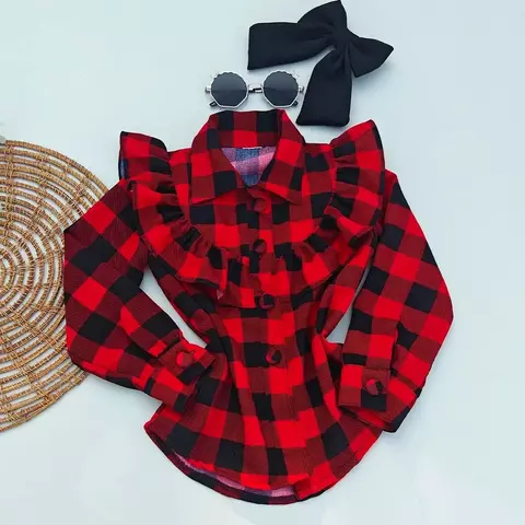 Camisa Xadrez Dunas Vermelha - comprar online