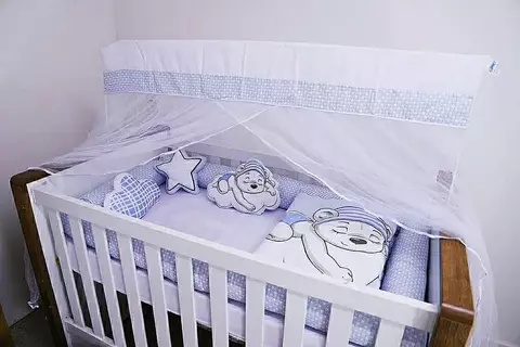 Kit Berço Coleção Digital Rolinho Nuvem Urso Azul - comprar online