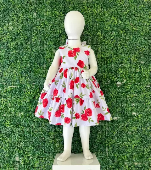 Vestido Infantil Floral Luxo - comprar online