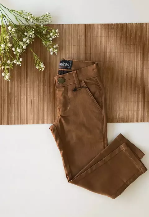 Calça Infantil Esporte Fino Acetinado Caramelo - comprar online