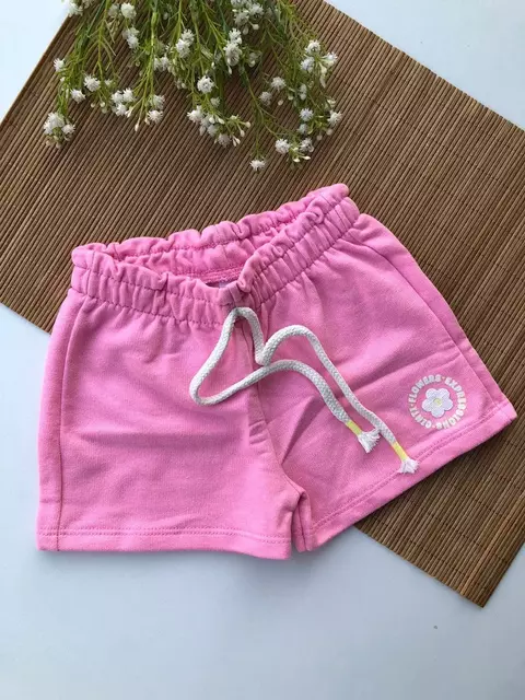 Short Moletinho Rosa Barbie Cinti - comprar online