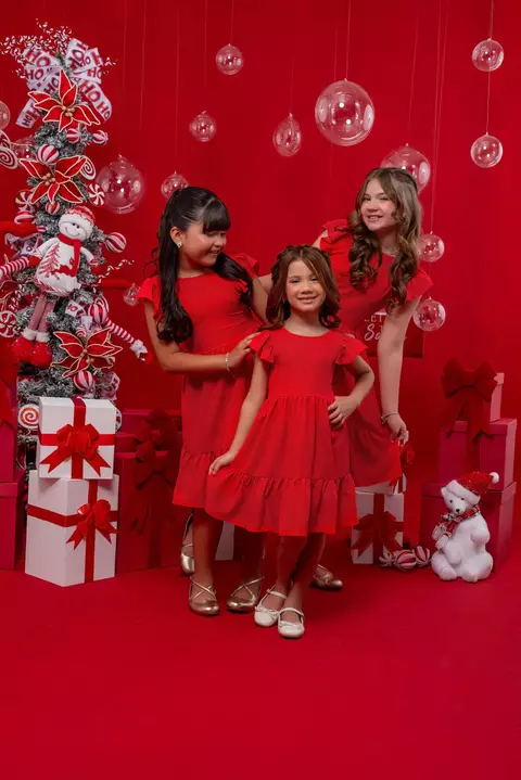 Vestido Infantil Ary Vermelho