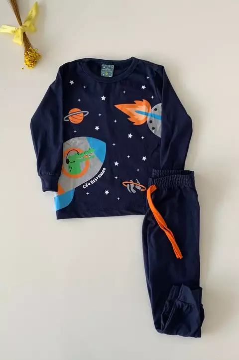 Conjunto Infantil Pijama Space Marinho - comprar online